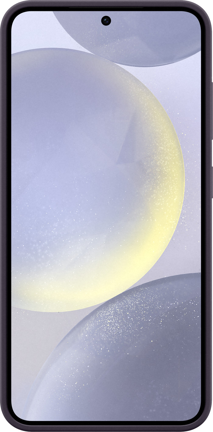 Samsung Galaxy S24 Siliconen Back Cover Donkerpaars voorkant