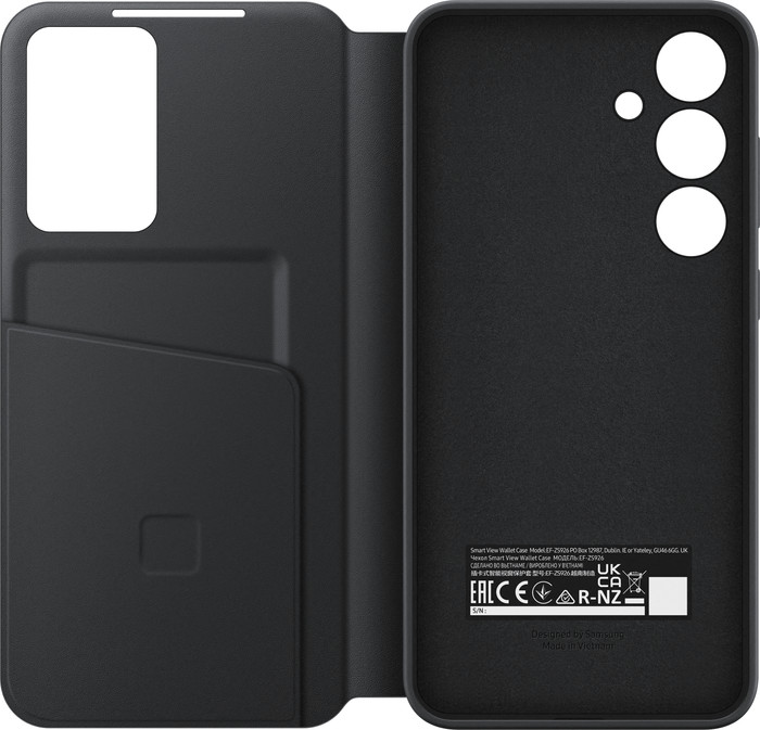 Samsung Galaxy S24 Plus Smart View Book Case Zwart achterkant