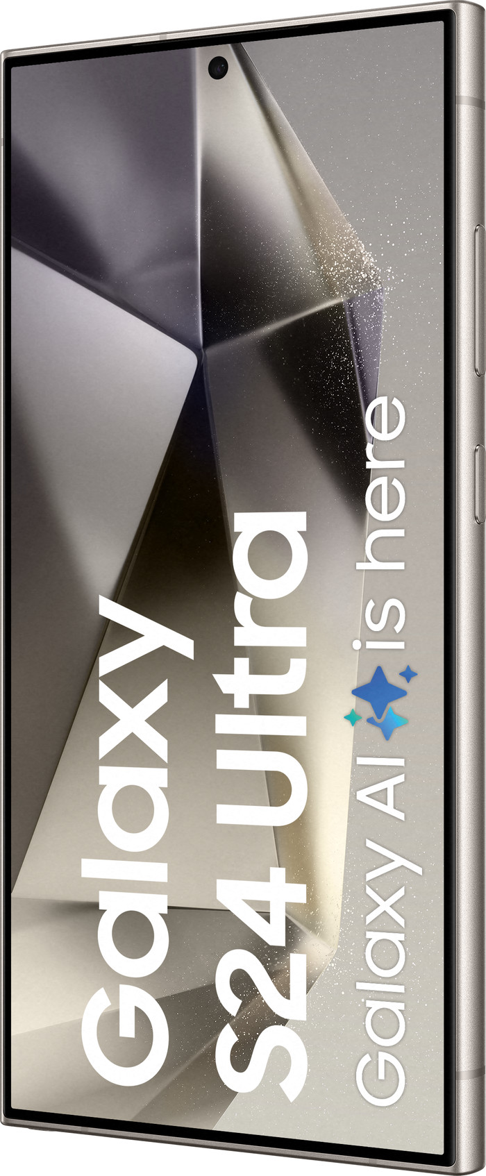 Samsung Galaxy S24 Ultra 512GB Grijs 5G + Samsung Snellader 25 Watt Zwart voorkant