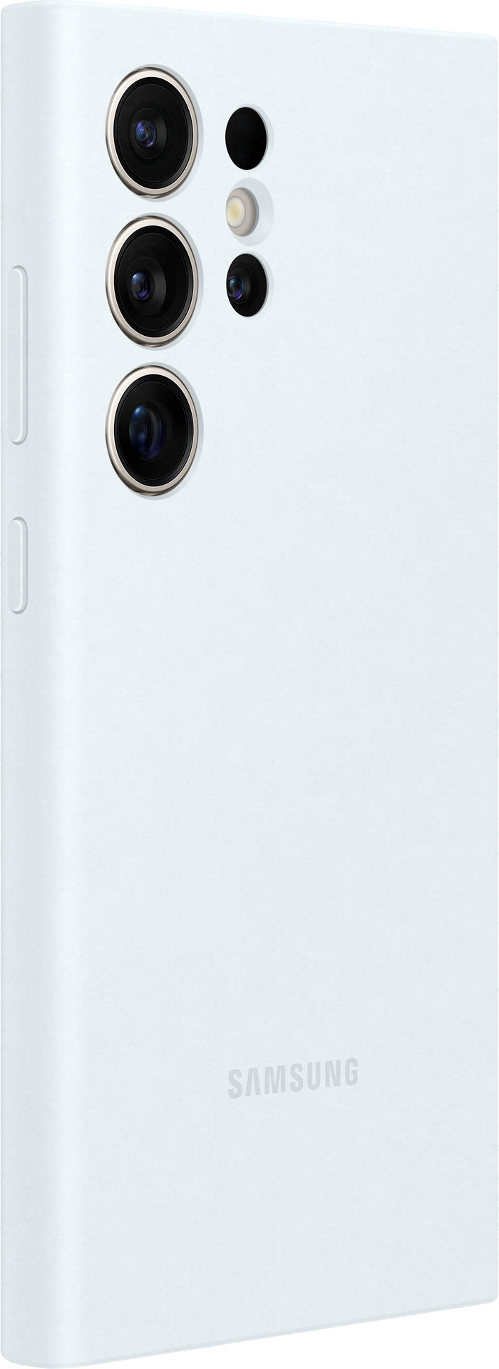 Samsung Galaxy S24 Ultra Siliconen Back Cover Wit achterkant