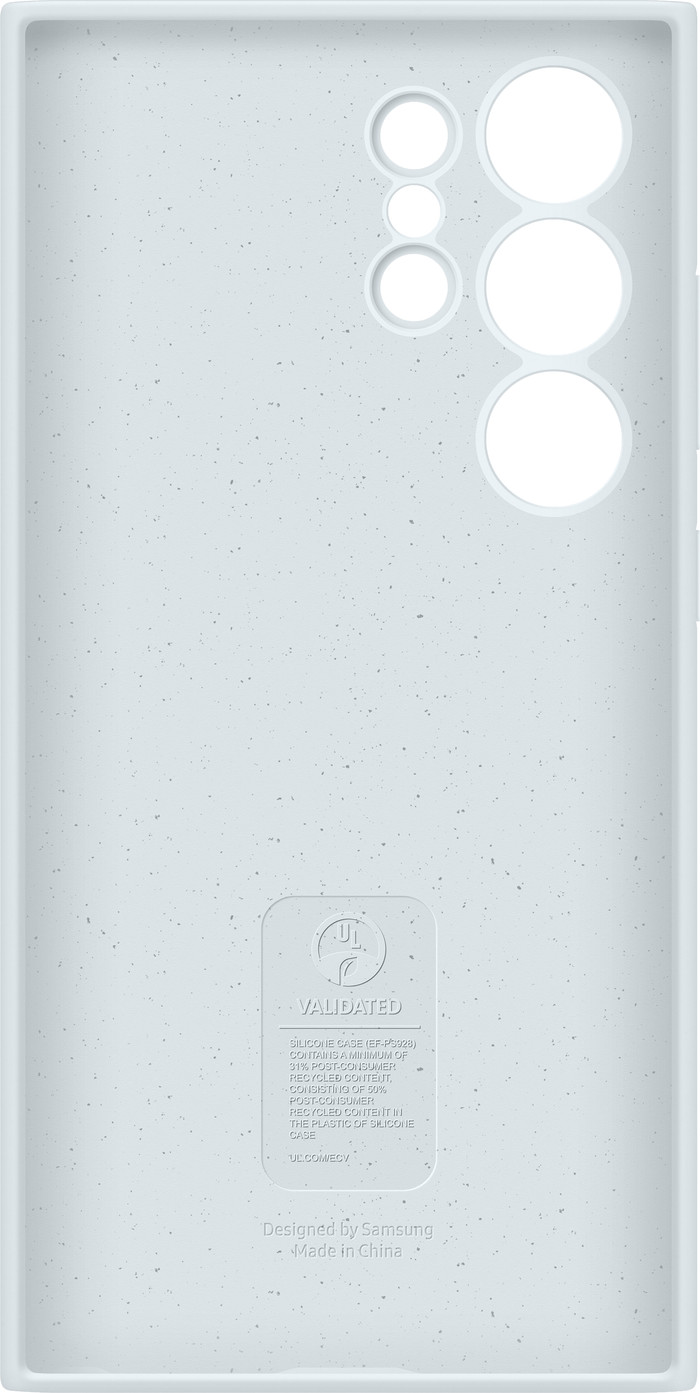 Samsung Galaxy S24 Ultra Siliconen Back Cover Wit achterkant