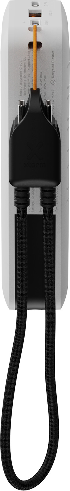 Xtorm NextGen 35W Powerbank 10.000 mAh Wit onderkant