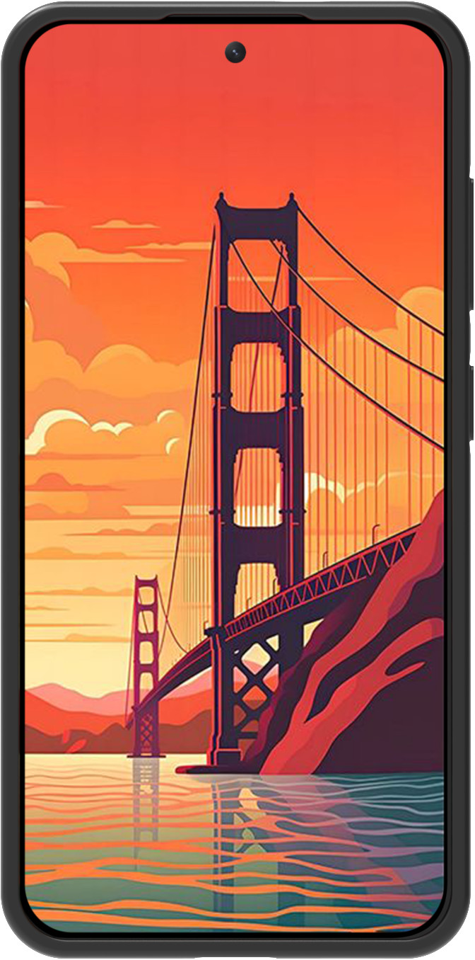 BlueBuilt Samsung Galaxy S24 Back Cover Zwart voorkant