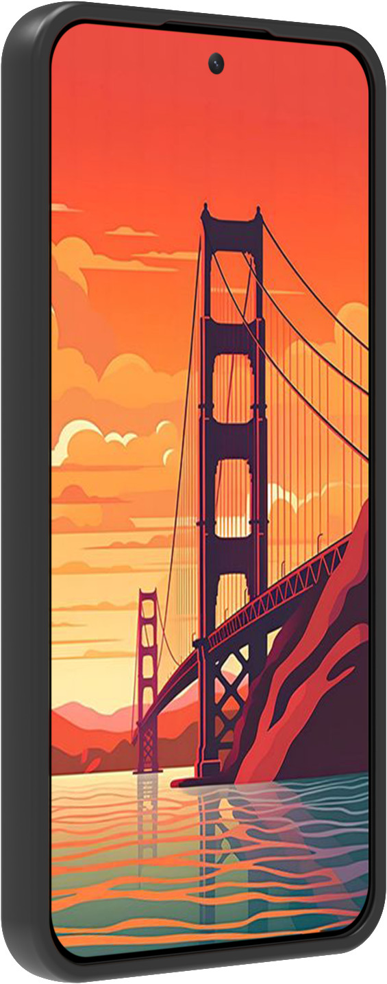 BlueBuilt Samsung Galaxy S24 Back Cover Zwart rechterkant