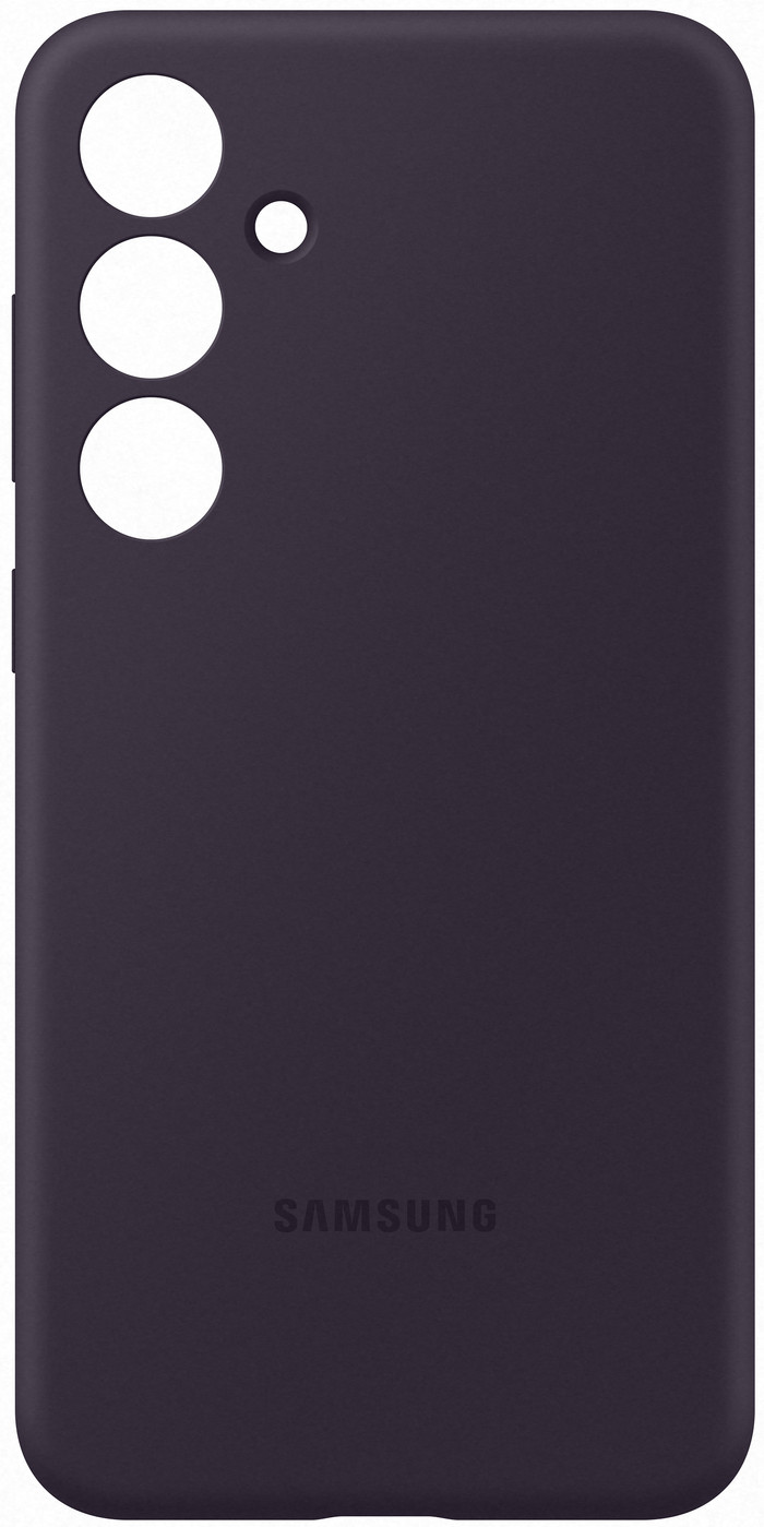 Samsung Galaxy S24 Plus Siliconen Back Cover Donkerpaars achterkant