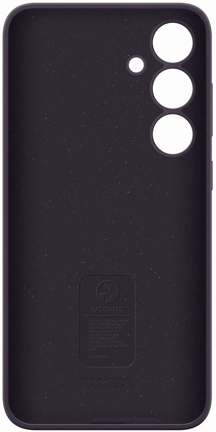 Samsung Galaxy S24 Plus Siliconen Back Cover Donkerpaars voorkant