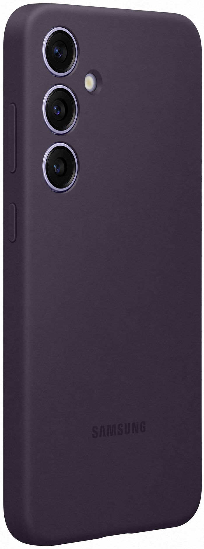 Samsung Galaxy S24 Plus Siliconen Back Cover Donkerpaars achterkant