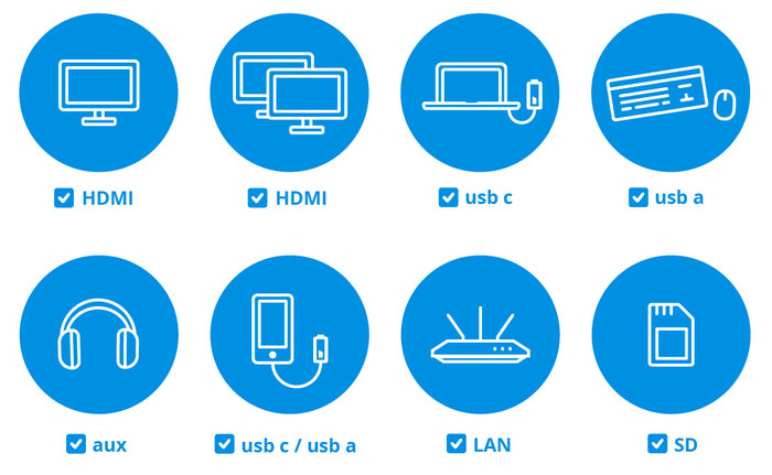 BlueBuilt 9-in-1 Dual HDMI Docking Station met USB-C visual Coolblue 1