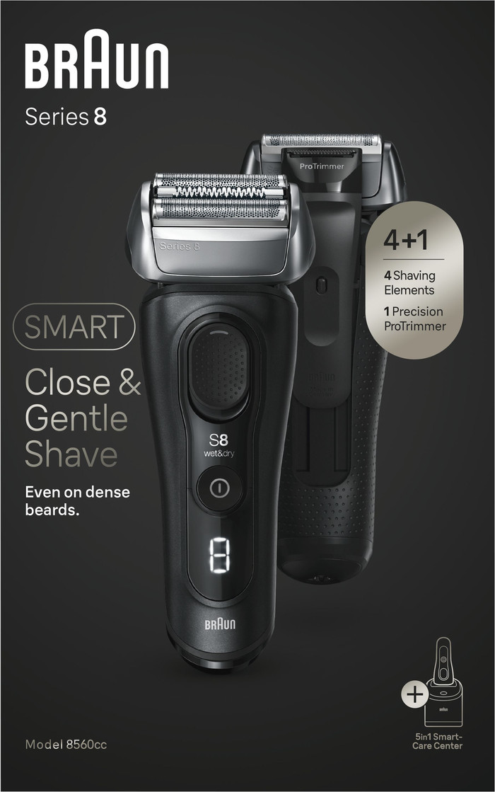 Braun Series 8 8560cc Black packaging