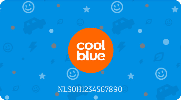 Coolblue laadpas achterkant