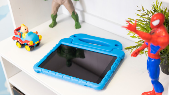 Samsung Galaxy Tab A9 Plus 11 inch 128GB Wifi en 5G Grijs + BlueBuilt Kids Cover Blauw visual Coolblue 1