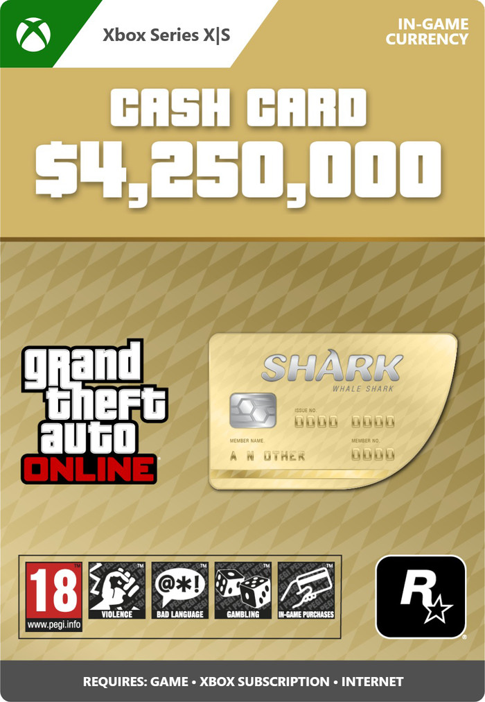 GTA Online: Whale Shark Cash Card Xbox Series X|S - Digitaal voorkant