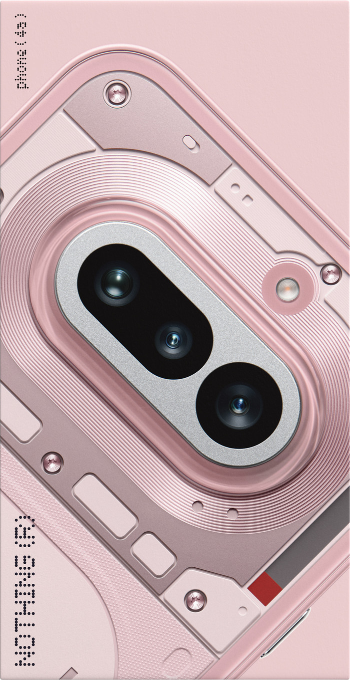 Nothing Phone (4a) 256GB Roze 5G + BlueBuilt Oplader met Usb C Poort 45W Wit verpakking