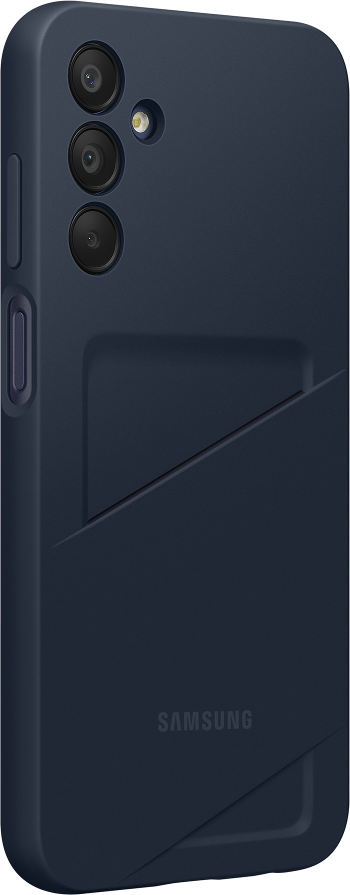 Samsung Galaxy A15 4G/5G Card Slot Back Cover Donkerblauw rechterkant
