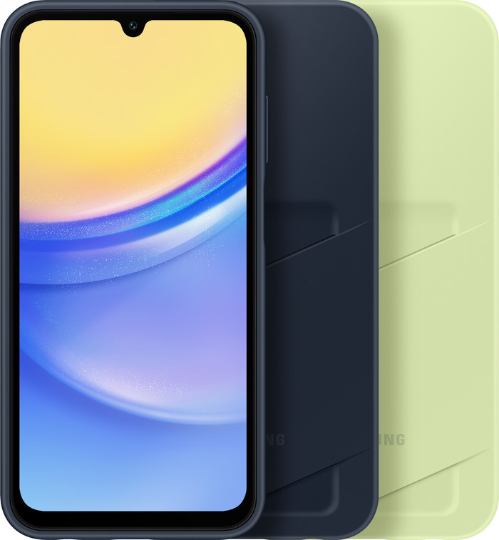 Samsung Galaxy A15 4G/5G Card Slot Back Cover Donkerblauw voorkant