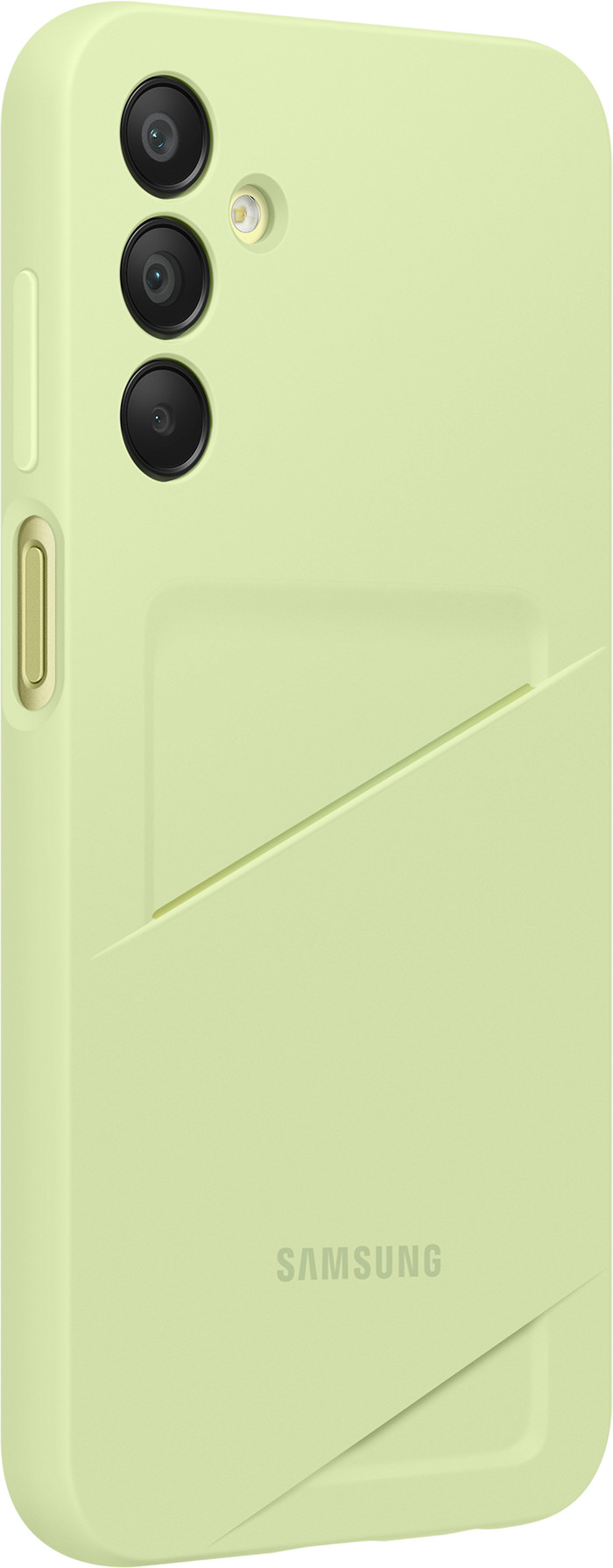 Samsung Galaxy A15 4G/5G Card Slot Back Cover Geel rechterkant