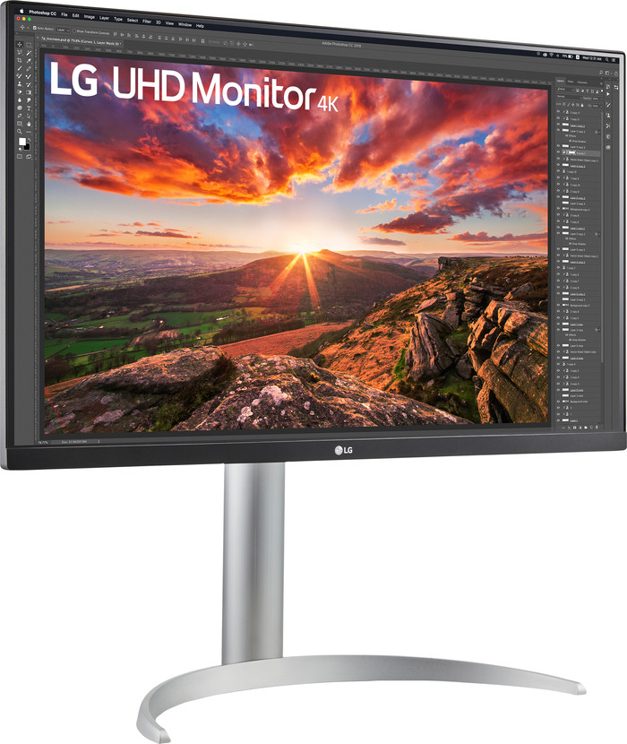 LG 27UP83AK-W voorkant