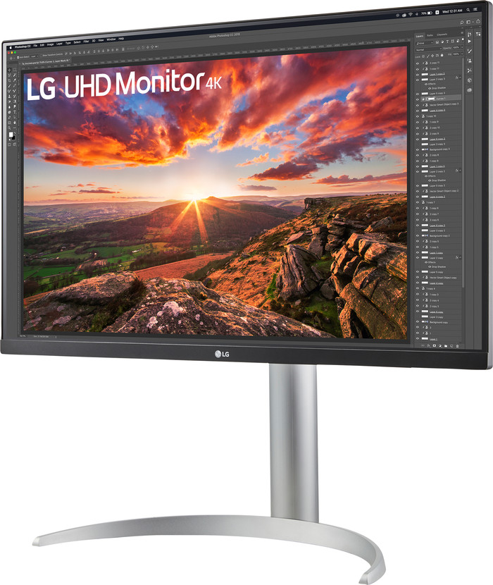 LG 27UP83AK-W voorkant