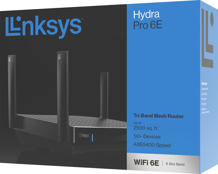 Linksys Hydra Pro Wifi 6E Tri-band Router verpakking