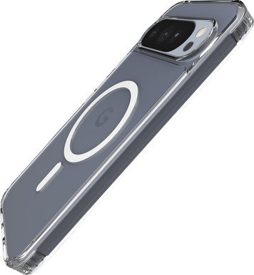 Just in Case Google Pixel 11 Pro XL / 10 Pro XL Back Cover met Magneet Transparant linkerkant
