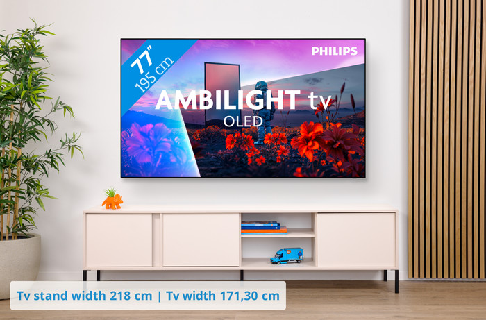 Philips Ambilight 77 inches OLED811 (2026) visual Coolblue 1
