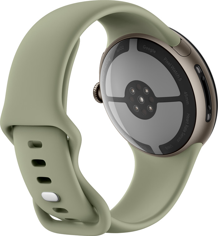 Google Pixel Watch 5 Groen 45mm achterkant