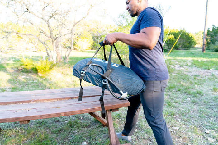 Ooni Pizza Oven Carrying Bag and Cover Koda 12 product in use