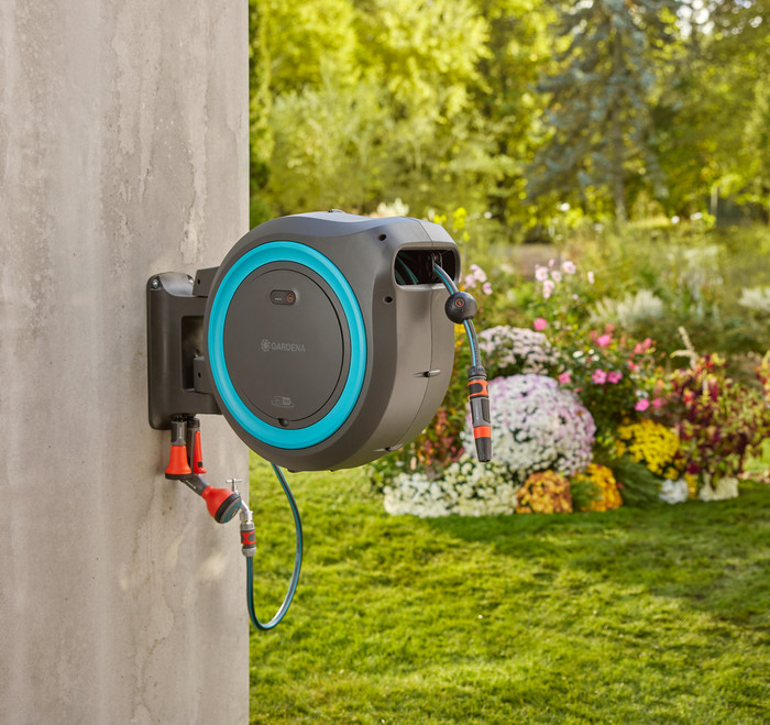 Gardena Dévidoir Mural Automatique PowerRoll XL P4A Set produit à l'usage