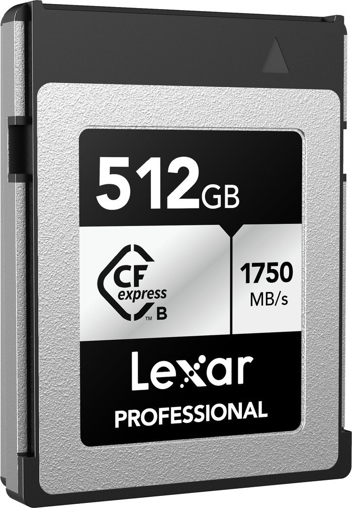 Lexar Professional SILVER 512GB CFexpress Type B left side