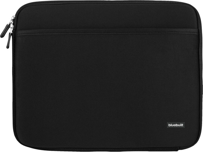 BlueBuilt Laptophoes breedte 33 cm 14 inch M Zwart voorkant