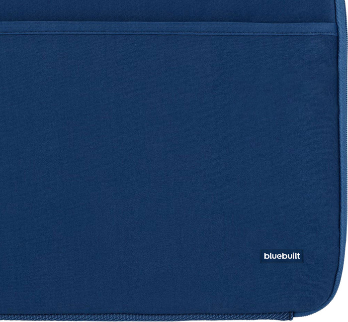BlueBuilt Laptophoes breedte 37 cm 15-16 inch M Blauw detail