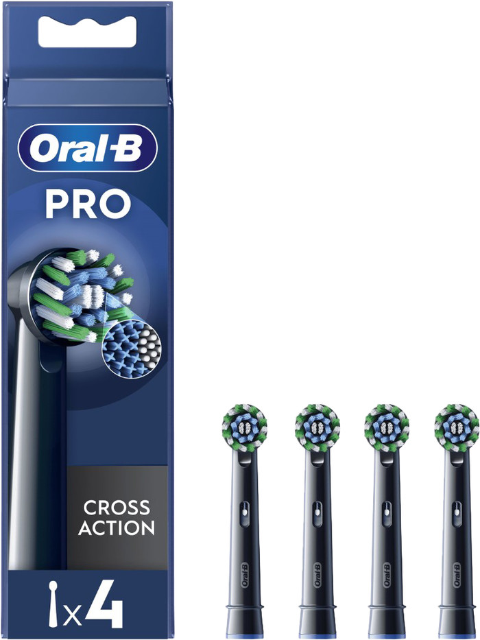 Oral-B Pro Cross Action Schwarz (4 Stück) Main Image