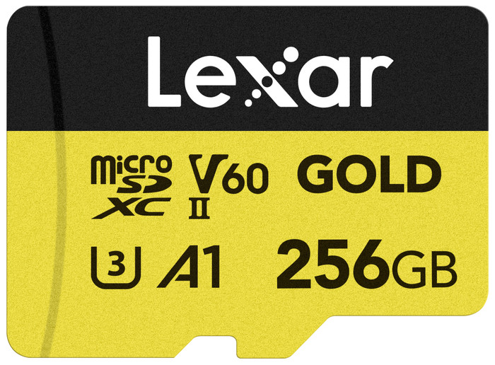 Lexar Professional MicroSDXC GOLD 256GB 180MB/s Main Image
