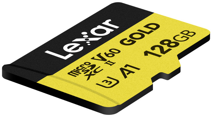 Lexar Professional MicroSDXC GOLD 128GB 100MB/s voorkant