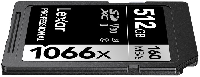 Lexar Professional SDXC 1066x SILVER 512GB 120MB/s detail