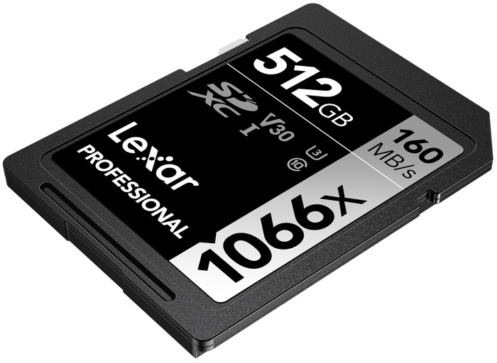 Lexar Professional SDXC 1066x SILVER 512GB 120MB/s detail