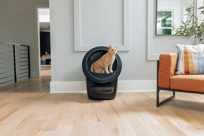 Whisker litter robot 4 Zwart product in gebruik