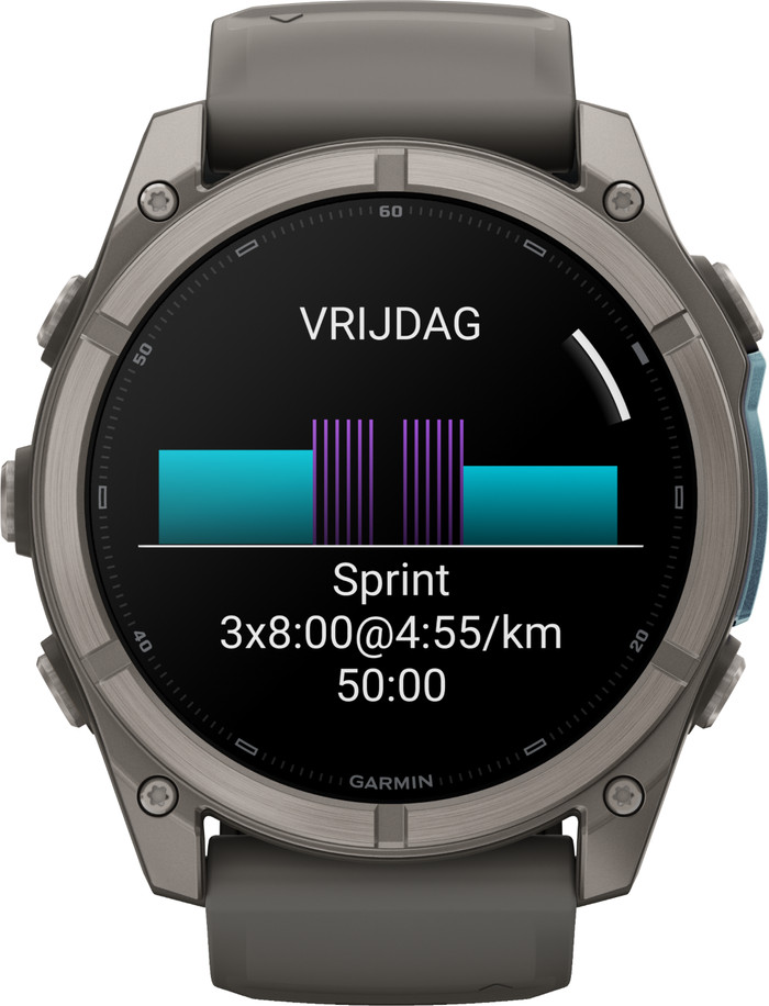 Garmin Fenix 9 Grijs 51mm voorkant