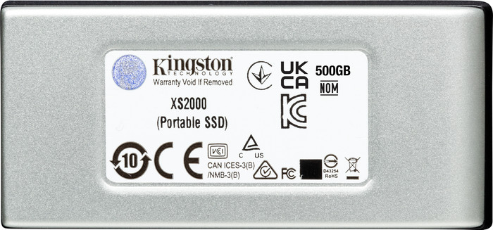 Kingston XS2000 Portable SSD 4TB achterkant