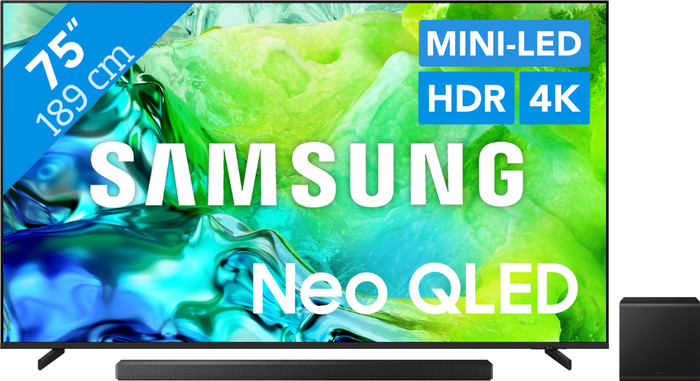 Samsung Neo QLED 75" QN80H (2026) + Samsung HW-QS700F (2025) Main Image