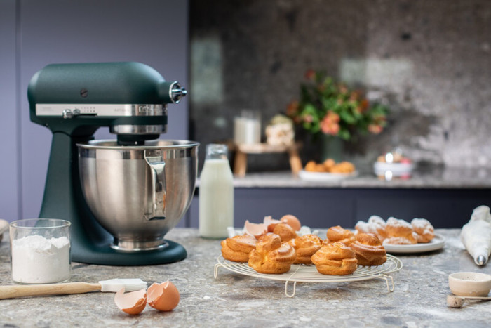 KitchenAid 5KSM185PSEPP Pebbled Palm product in gebruik