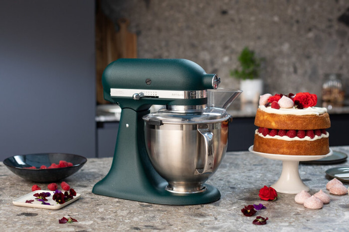 KitchenAid 5KSM185PSEPP Pebbled Palm product in gebruik