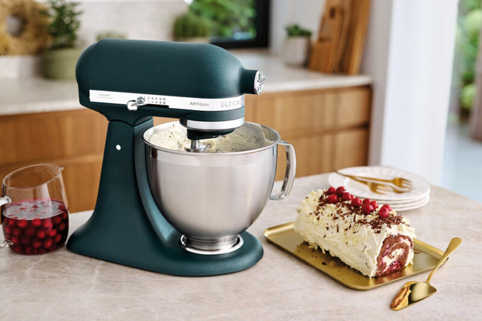 KitchenAid 5KSM185PSEPP Pebbled Palm product in gebruik