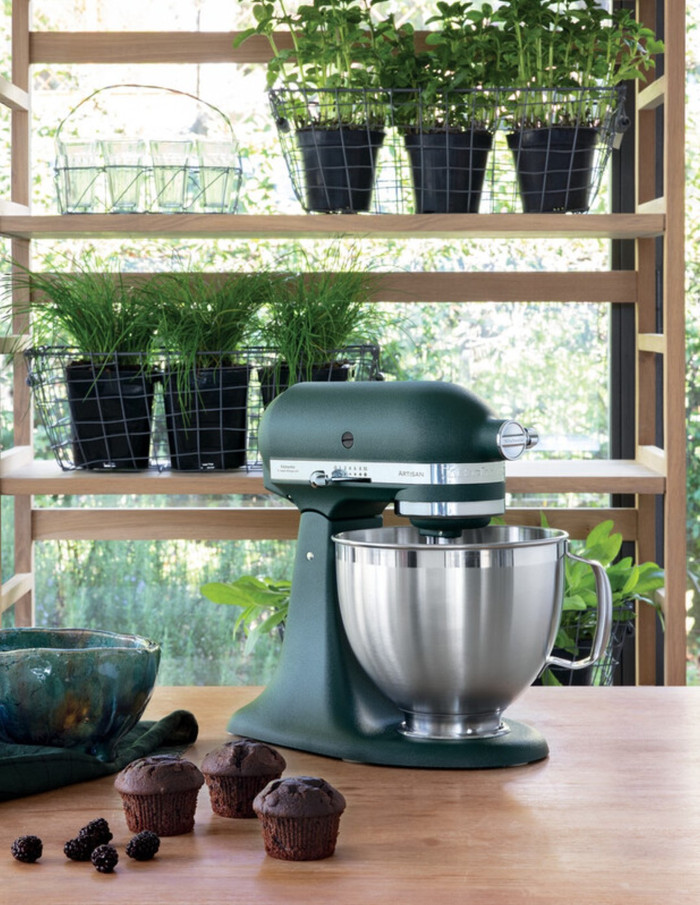KitchenAid 5KSM185PSEPP Pebbled Palm product in gebruik