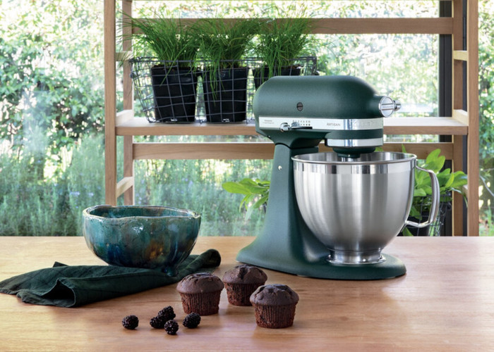 KitchenAid 5KSM185PSEPP Pebbled Palm product in gebruik