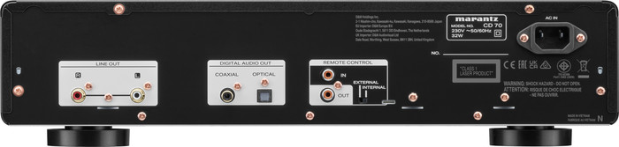 Marantz CD 70 Zwart achterkant
