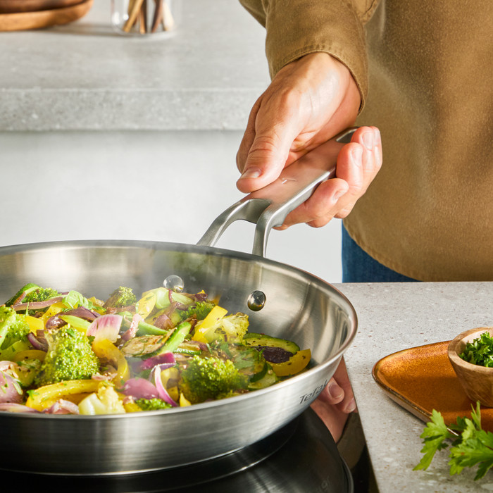 Tefal Extreme koekenpan 28 cm product in gebruik