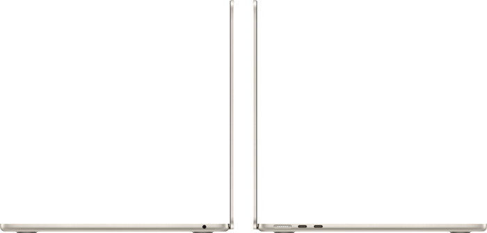 Apple MacBook Air 13 inches (2024) M3 (8-core CPU/10-core GPU) 24GB/512GB Starlight AZERTY left side