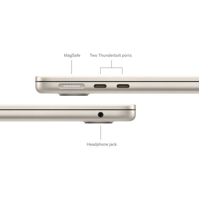 Apple MacBook Air 13 inches (2024) M3 (8-core CPU/10-core GPU) 24GB/512GB Starlight AZERTY visual supplier