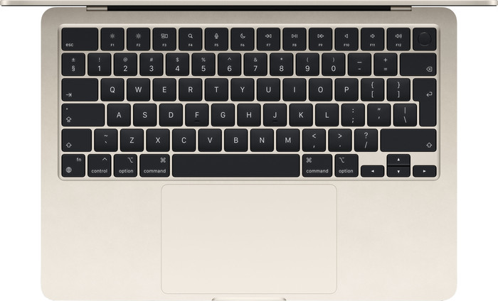 Apple MacBook Air 13 inches (2024) M3 (8-core CPU/10-core GPU) 24GB/512GB Starlight AZERTY top